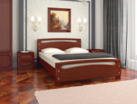 Кровать Камелия 2 Массив на 1400 Орех - Мебель | Мебельный | Интернет магазин мебели | Екатеринбург