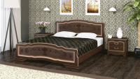 Кровать Карина 6 Орех темный - Мебель | Мебельный | Интернет магазин мебели | Екатеринбург
