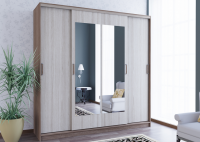 Шкаф-купе 2200 Неаполь 2 зеркала - Мебель | Мебельный | Интернет магазин мебели | Екатеринбург