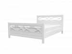 Кровать Лоренса Массив на 1400 Белый - Мебель | Мебельный | Интернет магазин мебели | Екатеринбург