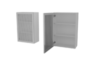 Кухня Неста Леко АМВ 960 WHITE VELVET Шкаф со стеклом 600 - Мебель | Мебельный | Интернет магазин мебели | Екатеринбург