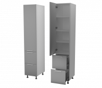 Кухня Аттика Plastic АПС42 Slidebox Пенал 400 - Мебель | Мебельный | Интернет магазин мебели | Екатеринбург