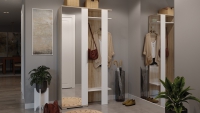 Прихожая Нуар Шкаф комбинированный тип 2 - Интернет-магазин Доступная Мебель