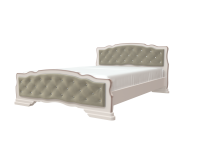 Кровать Карина 10 Дуб Молочный Светлая - Мебель | Мебельный | Интернет магазин мебели | Екатеринбург