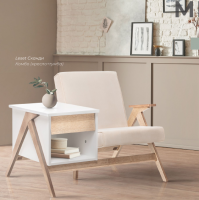 Комбо Сканди кресло+тумба - Интернет-магазин Доступная Мебель