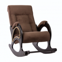 Кресло-качалка с подножкой Модель 44 с лозой - Интернет-магазин Доступная Мебель
