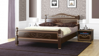 Кровать Карина 5 Орех темный - Мебель | Мебельный | Интернет магазин мебели | Екатеринбург