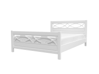 Кровать Лоренса Массив на 1400 Белый - Мебель | Мебельный | Интернет магазин мебели | Екатеринбург