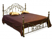 Кровать металлическая VICTORIA (Виктория) Медь 1400 - Интернет-магазин Доступная Мебель