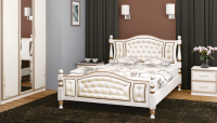 Кровать Жасмин Дуб молочный со светлым - Мебель | Мебельный | Интернет магазин мебели | Екатеринбург