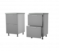 Кухня Аттика Plastic Н562 Slidebox Стол 600 ГЛУБОКИЙ - Мебель | Мебельный | Интернет магазин мебели | Екатеринбург