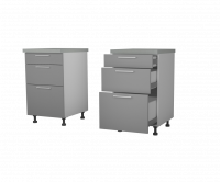 Кухня Аттика Plastic Н543 Slidebox Стол 400 ГЛУБОКИЙ - Мебель | Мебельный | Интернет магазин мебели | Екатеринбург