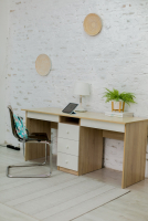 Подростковая Бруно Стол двухместный письменный В5 - Мебель | Мебельный | Интернет магазин мебели | Екатеринбург