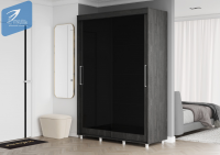 Шкаф-купе Комфорт BLACK EDITION на 1500 - Интернет-магазин Доступная Мебель