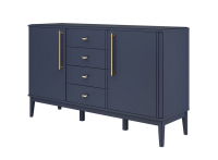 Гостиная Джали Лазурный Комод 4 ящика 2 двери - Мебель | Мебельный | Интернет магазин мебели | Екатеринбург