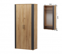 Спальня Ольга 2 Шкаф 2-х дверный для одежды - Интернет-магазин Доступная Мебель