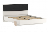 Спальня Вегас Белый Кровать двойная 83.16 на 1600 - Мебель | Мебельный | Интернет магазин мебели | Екатеринбург