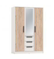 Спальня Вегас Белый Шкаф 3х дверный 83.08 - Мебель | Мебельный | Интернет магазин мебели | Екатеринбург