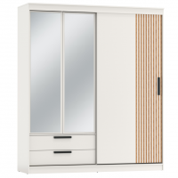 Спальня Вегас Белый Шкаф-купе 83.13 на 2000 - Мебель | Мебельный | Интернет магазин мебели | Екатеринбург