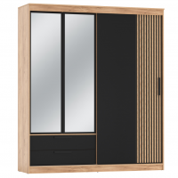 Спальня Вегас Дуб Шкаф-купе 83.13 на 2000 - Мебель | Мебельный | Интернет магазин мебели | Екатеринбург