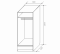 Детская Юниор 4 Шкаф для одежды со складной дверью - Мебель | Мебельный | Интернет магазин мебели | Екатеринбург