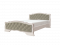 Кровать Карина 10 Дуб Молочный Светлая - Мебель | Мебельный | Интернет магазин мебели | Екатеринбург
