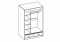 Шкаф-купе 009 3-х дверный с 1 зеркалом - Мебель | Мебельный | Интернет магазин мебели | Екатеринбург