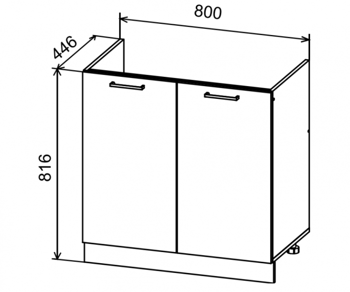 Стол 800 под мойку